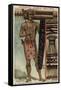 Madagascan Warrior, 19th Century-null-Framed Stretched Canvas