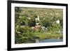 Madagascar, Ampefy, old church seen from Lake Kavitaha.-Anthony Asael-Framed Photographic Print