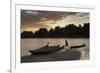 Madagascar, Beopaka, Pirogues at Dusk on Manambolo River-Roberto Cattini-Framed Photographic Print