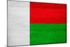 Madagascar Flag Design with Wood Patterning - Flags of the World Series-Philippe Hugonnard-Mounted Art Print