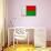 Madagascar Flag Design with Wood Patterning - Flags of the World Series-Philippe Hugonnard-Art Print displayed on a wall