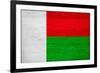 Madagascar Flag Design with Wood Patterning - Flags of the World Series-Philippe Hugonnard-Framed Art Print