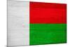 Madagascar Flag Design with Wood Patterning - Flags of the World Series-Philippe Hugonnard-Mounted Art Print