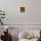 Madagascar Flag Design with Wood Patterning - Flags of the World Series-Philippe Hugonnard-Stretched Canvas displayed on a wall