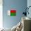 Madagascar Flag Design with Wood Patterning - Flags of the World Series-Philippe Hugonnard-Art Print displayed on a wall