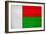 Madagascar Flag Design with Wood Patterning - Flags of the World Series-Philippe Hugonnard-Framed Art Print