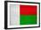 Madagascar Flag Design with Wood Patterning - Flags of the World Series-Philippe Hugonnard-Framed Art Print