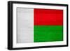 Madagascar Flag Design with Wood Patterning - Flags of the World Series-Philippe Hugonnard-Framed Art Print