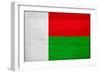 Madagascar Flag Design with Wood Patterning - Flags of the World Series-Philippe Hugonnard-Framed Art Print