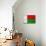 Madagascar Flag Design with Wood Patterning - Flags of the World Series-Philippe Hugonnard-Mounted Art Print displayed on a wall