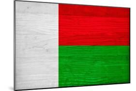 Madagascar Flag Design with Wood Patterning - Flags of the World Series-Philippe Hugonnard-Mounted Art Print