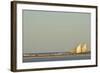 Madagascar, Morondava, Fisherman Boat with Large White Sails at Sea-Anthony Asael-Framed Photographic Print