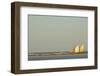 Madagascar, Morondava, Fisherman Boat with Large White Sails at Sea-Anthony Asael-Framed Photographic Print