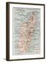 Madagascar Old Map-marzolino-Framed Art Print