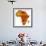 Madagascar on Actual Map of Africa-michal812-Framed Art Print displayed on a wall