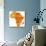 Madagascar on Actual Map of Africa-michal812-Stretched Canvas displayed on a wall