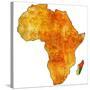 Madagascar on Actual Map of Africa-michal812-Stretched Canvas