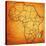 Madagascar on Actual Map of Africa-michal812-Stretched Canvas