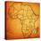 Madagascar on Actual Map of Africa-michal812-Stretched Canvas