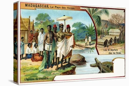 Madagascar, the Trial by Crocodiles and Customary Burial Places, 1908-null-Stretched Canvas