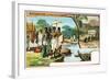 Madagascar, the Trial by Crocodiles and Customary Burial Places, 1908-null-Framed Giclee Print