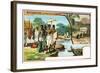 Madagascar, the Trial by Crocodiles and Customary Burial Places, 1908-null-Framed Giclee Print