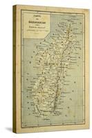 Madagascar War 1885-95, Map of Madagascar-Louis Bombled-Stretched Canvas