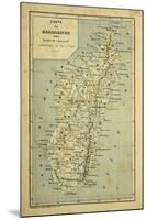 Madagascar War 1885-95, Map of Madagascar-Louis Bombled-Mounted Art Print