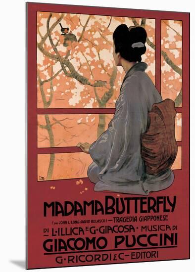 Madam Butterfly (G. Puccini) - Vintage Style Opera Poster-null-Mounted Poster