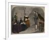 Madam Calas, with her two daughters, listens to the verdict of the trial of her husband-French School-Framed Giclee Print