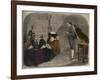 Madam Calas, with her two daughters, listens to the verdict of the trial of her husband-French School-Framed Giclee Print