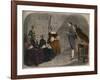 Madam Calas, with her two daughters, listens to the verdict of the trial of her husband-French School-Framed Giclee Print