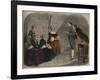 Madam Calas, with her two daughters, listens to the verdict of the trial of her husband-French School-Framed Giclee Print