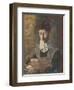 Madam Camille Redon Reading-Odilon Redon-Framed Giclee Print