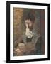 Madam Camille Redon Reading-Odilon Redon-Framed Giclee Print