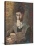 Madam Camille Redon Reading-Odilon Redon-Stretched Canvas