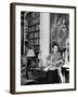 Madam Elsa Schiaparelli Enjoying Her Study Which is Filled with Treasures, Paintings, and Books-Hans Wild-Framed Premium Photographic Print