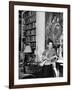 Madam Elsa Schiaparelli Enjoying Her Study Which is Filled with Treasures, Paintings, and Books-Hans Wild-Framed Premium Photographic Print