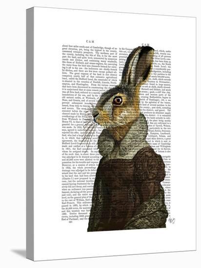 Madam Hare Portrait-Fab Funky-Stretched Canvas