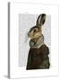 Madam Hare Portrait-Fab Funky-Stretched Canvas