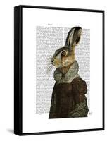 Madam Hare Portrait-Fab Funky-Framed Stretched Canvas
