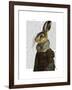 Madam Hare Portrait-Fab Funky-Framed Art Print