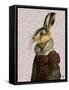 Madam Hare-Fab Funky-Framed Stretched Canvas