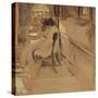 Madam Hessel Sewing under the Lamp, C.1905-Edouard Vuillard-Stretched Canvas