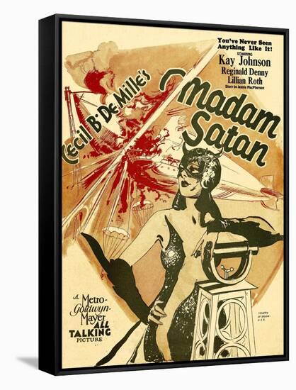 MADAM SATAN, Kay Johnson, window card, 1930.-null-Framed Stretched Canvas