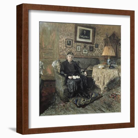Madame Adrien Bénard-Edouard Vuillard-Framed Art Print