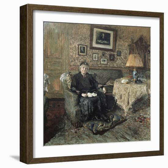 Madame Adrien Bénard-Edouard Vuillard-Framed Art Print