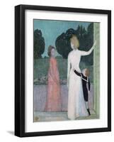 Madame Adrien Mithouard and Her Son, Jacques, 1903-Maurice Denis-Framed Giclee Print