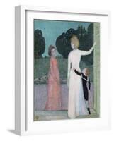 Madame Adrien Mithouard and Her Son, Jacques, 1903-Maurice Denis-Framed Giclee Print