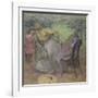 Madame Alexis Rouart et ses enfants-Edgar Degas-Framed Giclee Print